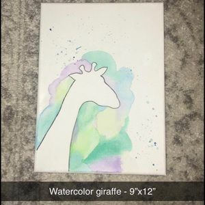 Watercolor Canvas Wall Art Decor